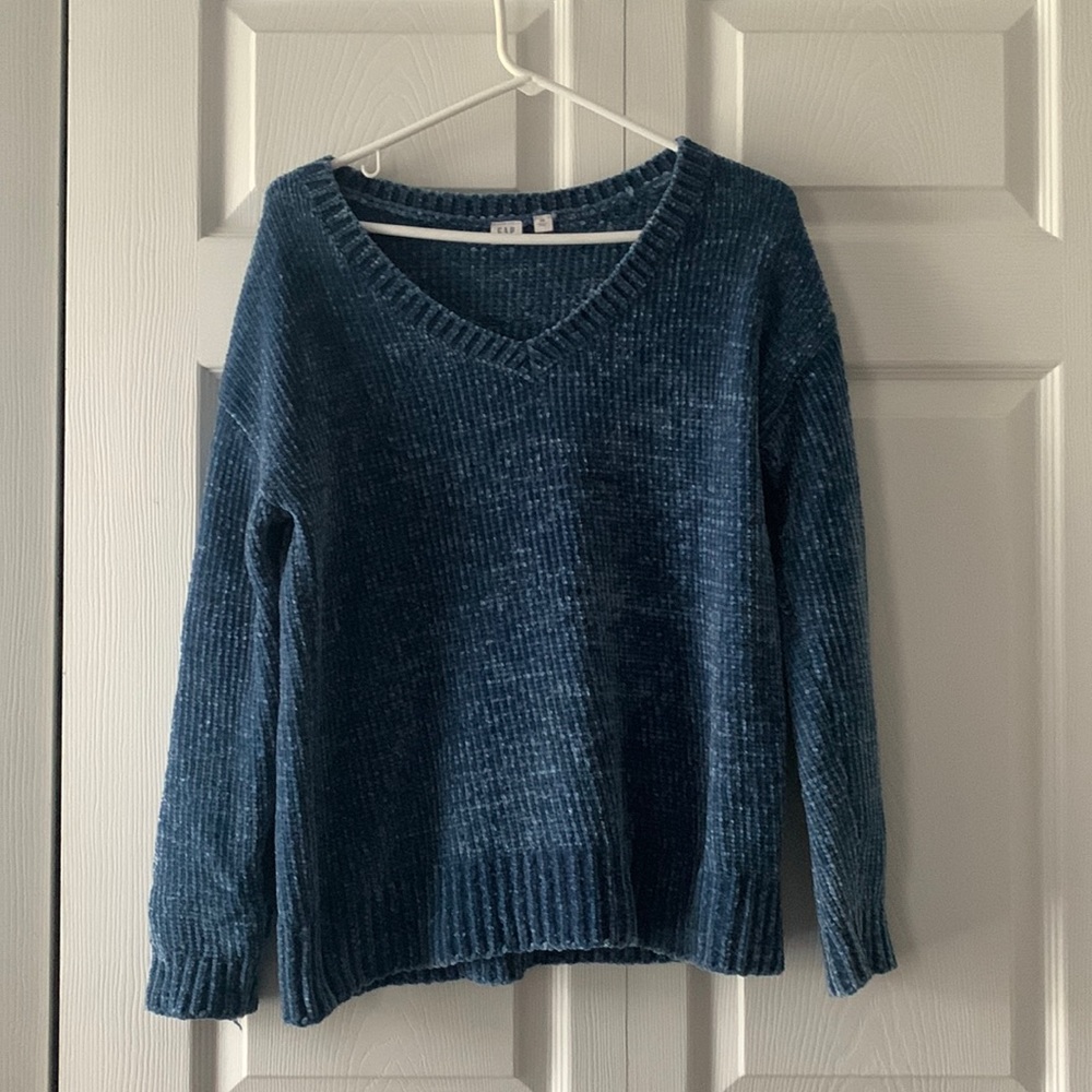 Blue V-Neck Sweater